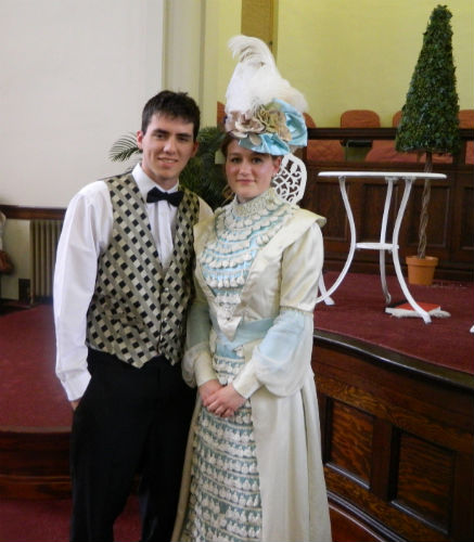 Gabriel and Emma in the Vincent Massey production of "The Importance of Being Earnest"