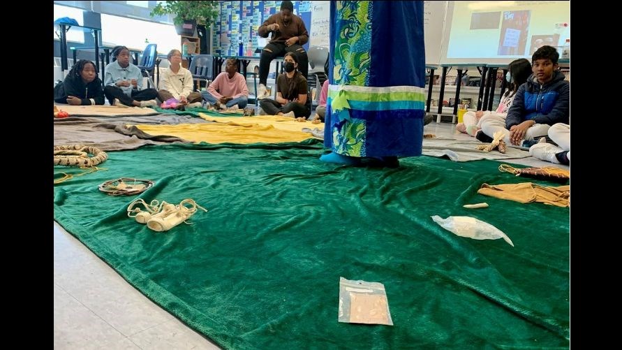 Our Grade 6's Had A Special Visitor Teaching The Blanket Exercise