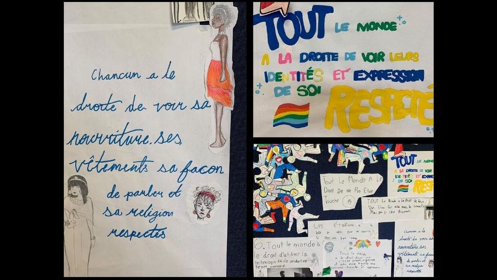 Grade 7 Students Human Rights Projects